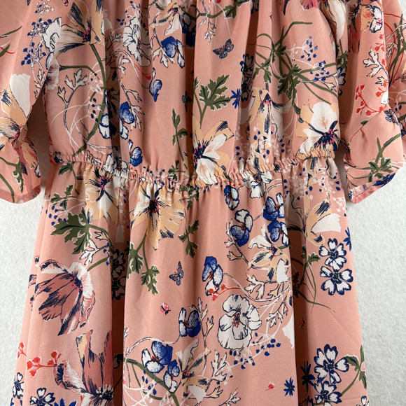 Westport Women's Floral Pink Off Shoulder Maxi Dress 4 Feminine Easter Wedding - Picture 8 of 14